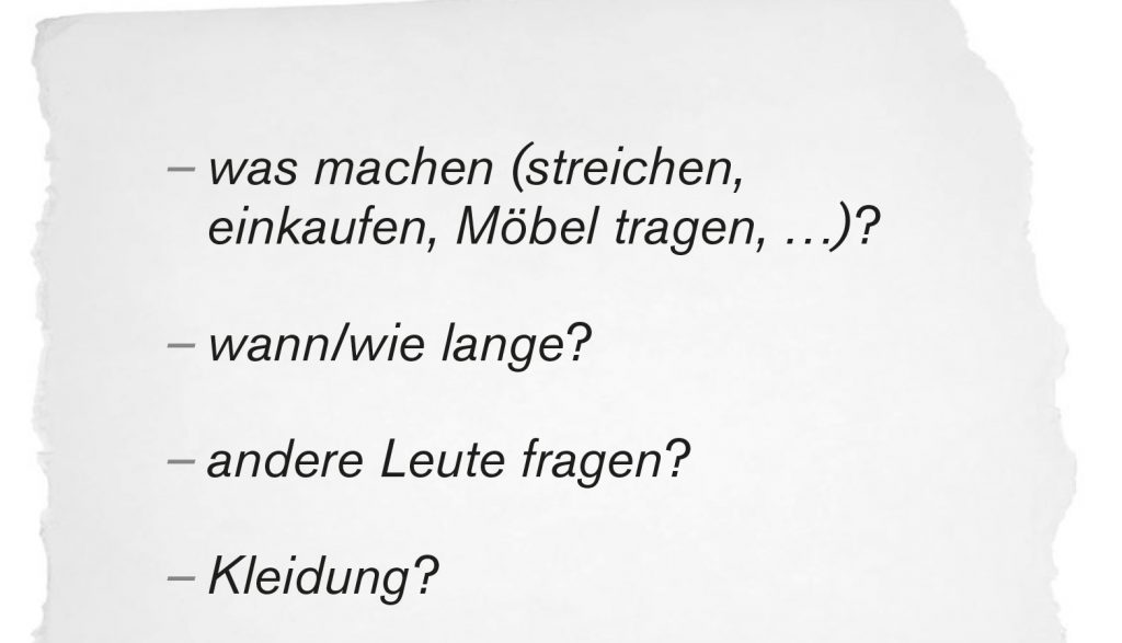 Sprechen B1 Thema