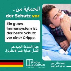 بطاقات أسماء تأتي مع حرف الجر vor